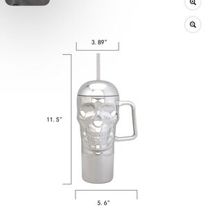 Chrome Skull Tumbler